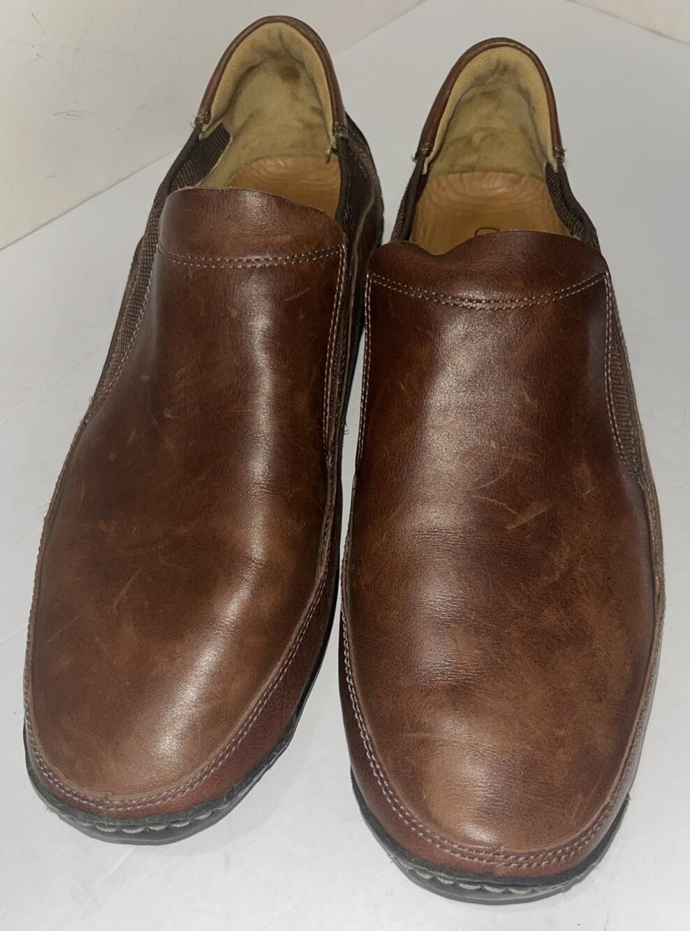 Cole Haan NikeAir Mens Brown Leather Slip On Casual Driving Loafer Size 10.5 M